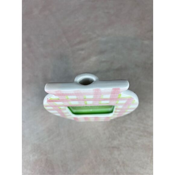 Vintage 1990s Shabby Chic Style Picture Frame Bud Vase Ceramic - Picture 5 of 6